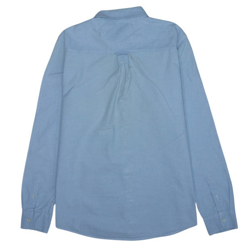 Carhartt Men Blue L Button-Down Long Sleeve Cotton Shirt