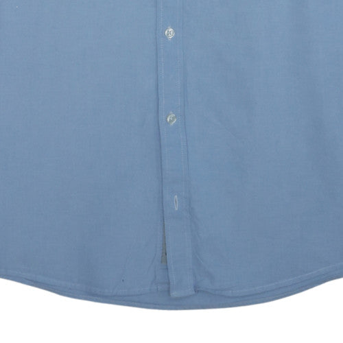 Carhartt Men Blue L Button-Down Long Sleeve Cotton Shirt