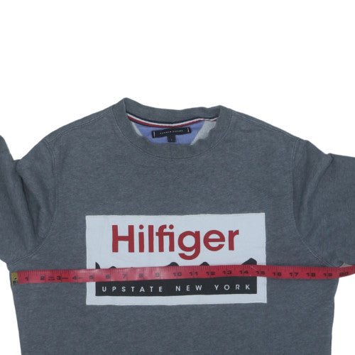 Tommy Hilfiger Men's Grey Logo Pullover Sweatshirt Size S