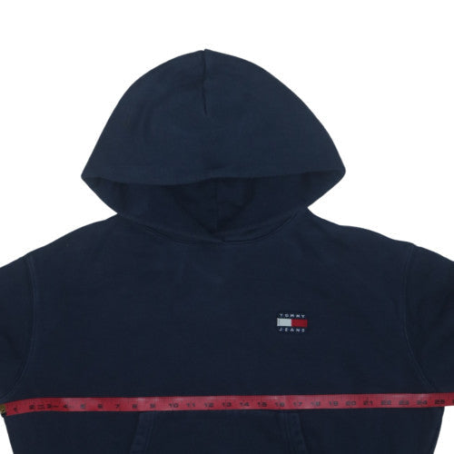 Tommy Jeans Women's Navy Blue Pullover Hoodie Size M Cotton Logo Casual