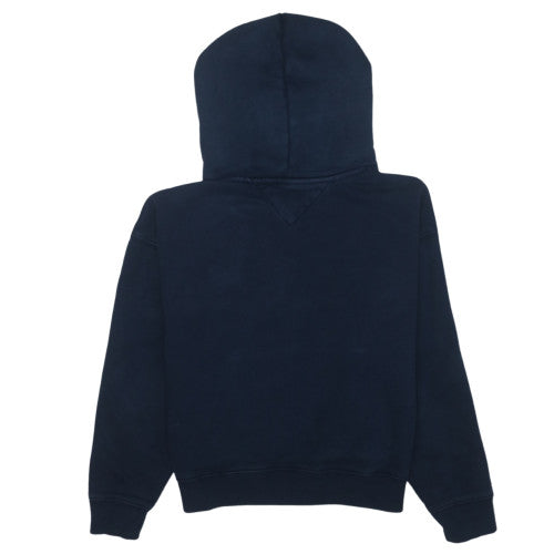 Tommy Jeans Women's Navy Blue Pullover Hoodie Size M Cotton Logo Casual