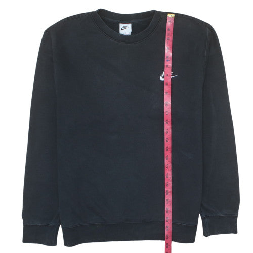 Nike Men's Black Pullover Fleece Sweatshirt M Regular Fit
