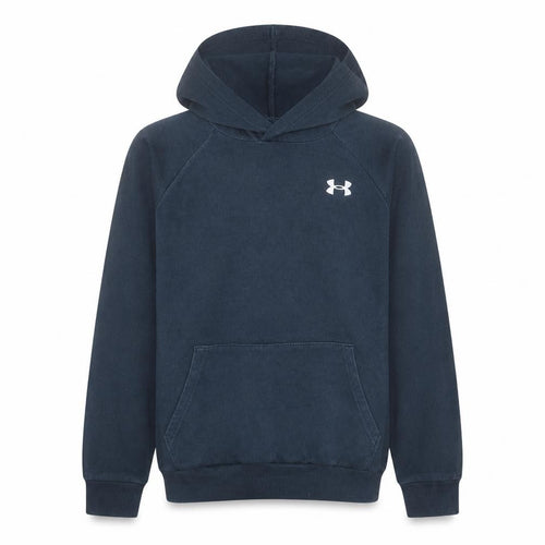 Under Armour Boys Navy Blue Pullover Hoodie Size 13-14 Years Fleece Cotton