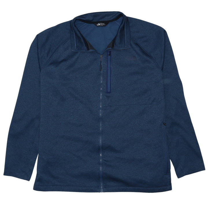 The North Face Mens Blue XXL Full Zip Fleece Track Jacket