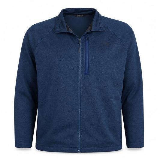 The North Face Mens Blue XXL Full Zip Fleece Track Jacket