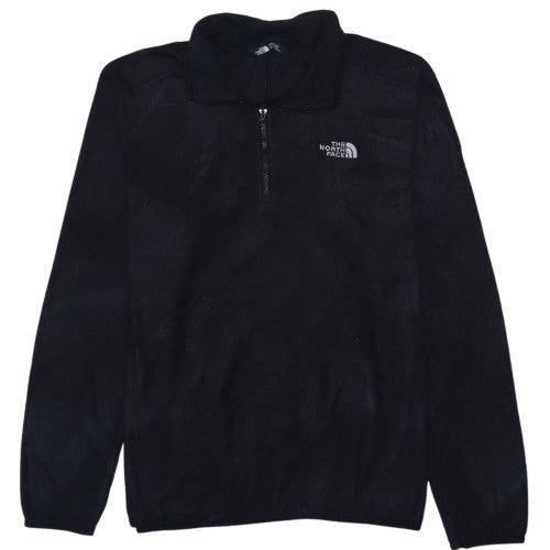 The North Face Men's Black Fleece 1/4 Zip Pullover Sweatshirt M