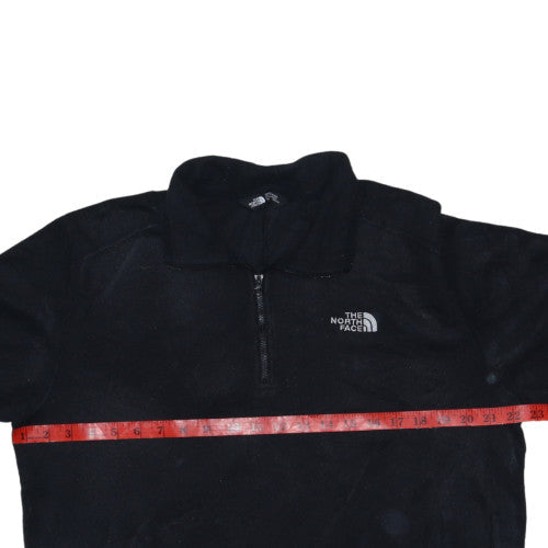 The North Face Men's Black Fleece 1/4 Zip Pullover Sweatshirt M