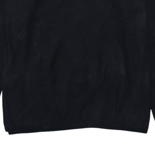 The North Face Men's Black Fleece 1/4 Zip Pullover Sweatshirt M
