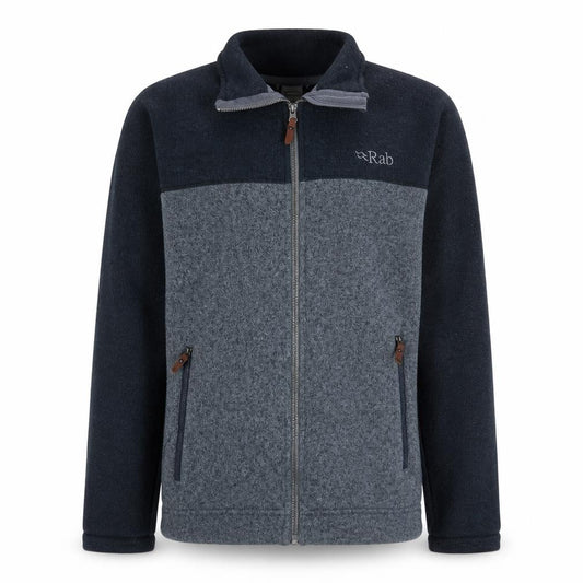 Rab Men's Grey Explorer Fleece Activewear Jacket UK S