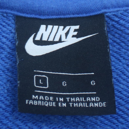 Nike Men's Blue Crew Neck Pullover Sweatshirt L Regular Fit