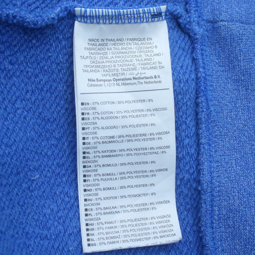 Nike Men's Blue Crew Neck Pullover Sweatshirt L Regular Fit