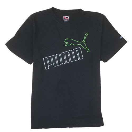 Puma Men's Black Short Sleeve Crew Neck Graphic T-Shirt XXL