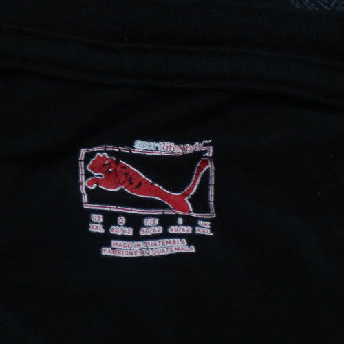 Puma Men's Black Short Sleeve Crew Neck Graphic T-Shirt XXL