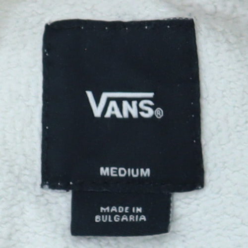 Vans Men's White Crew Neck Pullover Sweatshirt Size M