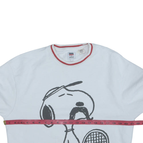 Levi's x Peanuts Women's White Snoopy Tennis Sweatshirt Size S