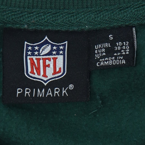 Primark NFL Jets Green Crew Neck Sweatshirt Women S UK 10-12
