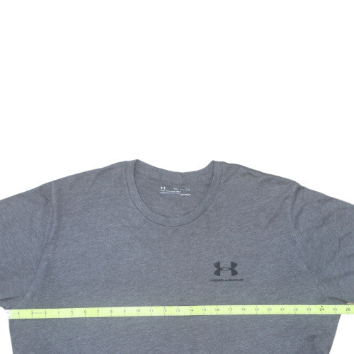 Under Armour Men's Grey 2XL Crew Neck Quick Dry T-Shirt