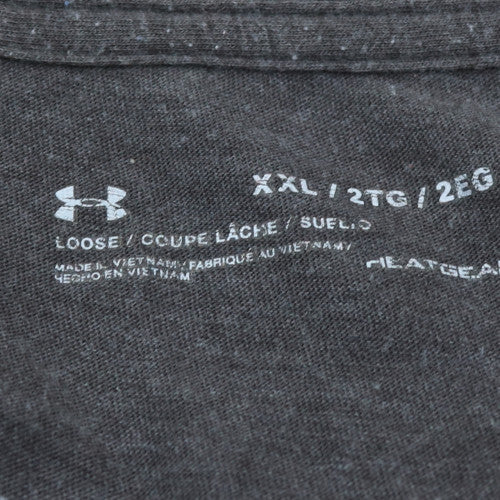 Under Armour Men's Grey 2XL Crew Neck Quick Dry T-Shirt
