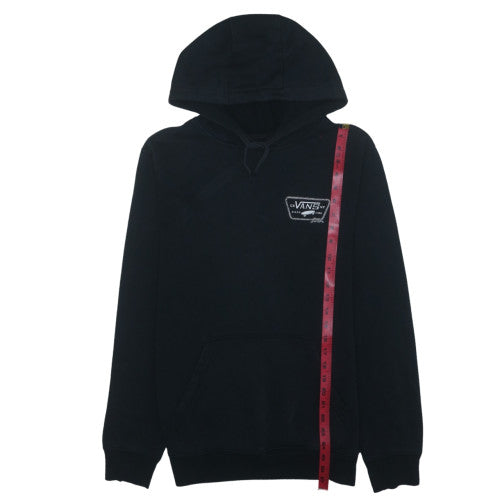 Vans Men's Black Pullover Hoodie Small Skate Logo Fleece Sweatshirt