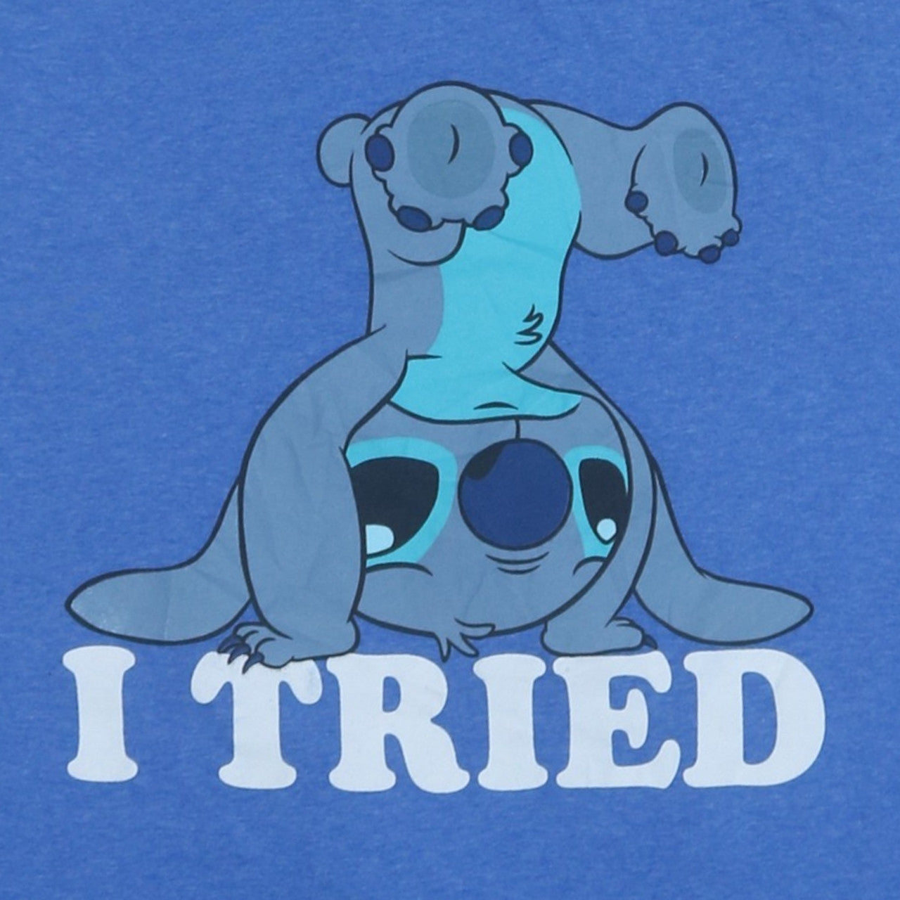 Disney Women’s Blue Stitch Graphic T-Shirt 2XL Short Sleeve Casual Top