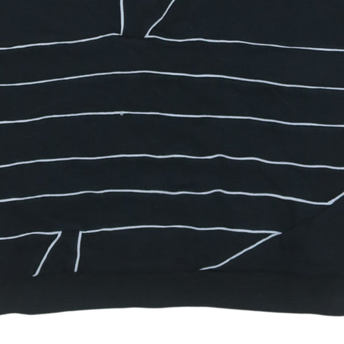 Adidas Women Black Crew Neck Graphic Pullover Sweatshirt Size 12