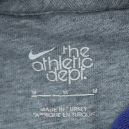 Nike Women's Blue Pullover Hoodie M Cotton Athletic Dept