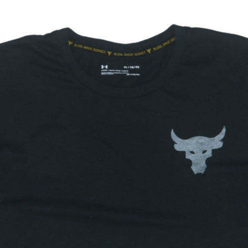Under Armour Men's Black XL Project Rock Bull Graphic T-Shirt