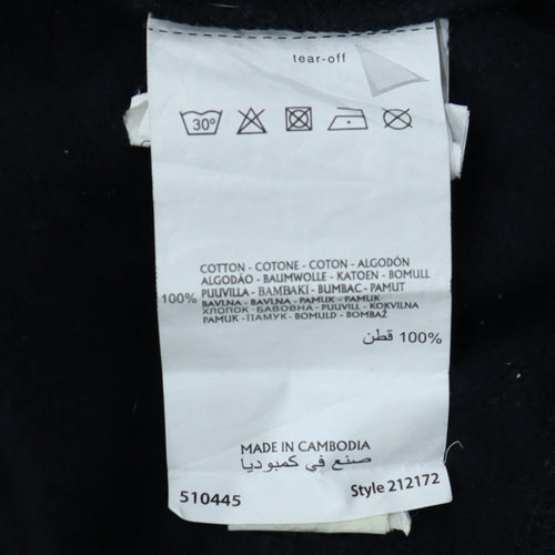 Champion Men's Black XL Pullover Hoodie with Logo Print