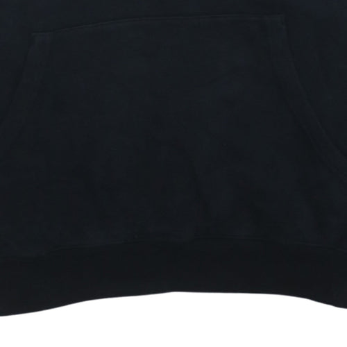 Champion Men's Black XL Pullover Hoodie with Logo Print