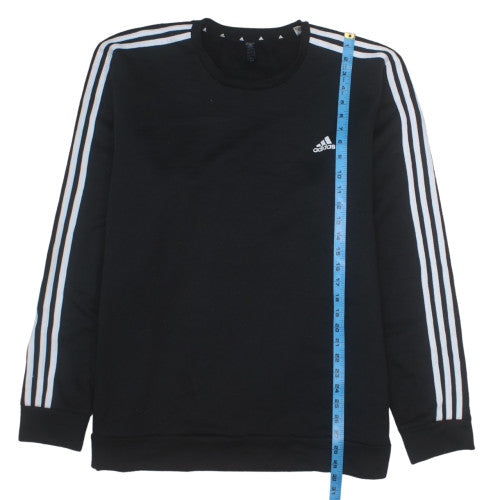Adidas Men's Black Crew Neck Sweatshirt 2XL Classic Logo Pullover