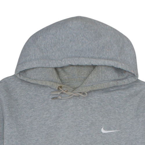 Nike Men's Grey Pullover Hoodie Size L Regular Fit Fleece Sweatshirt