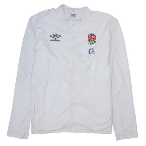 Umbro Men's England Rugby White 3XL Full Zip Sweatshirt