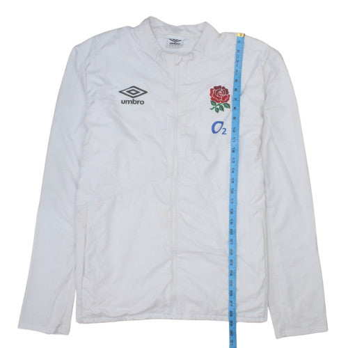 Umbro Men's England Rugby White 3XL Full Zip Sweatshirt