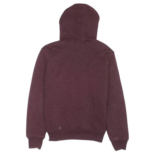 GAP Womens Burgundy Full Zip Hoodie Sherpa Lined Size S