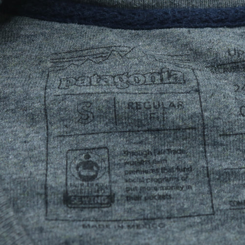 Patagonia Mens Grey Small Regular Fit Crew Neck Sweatshirt