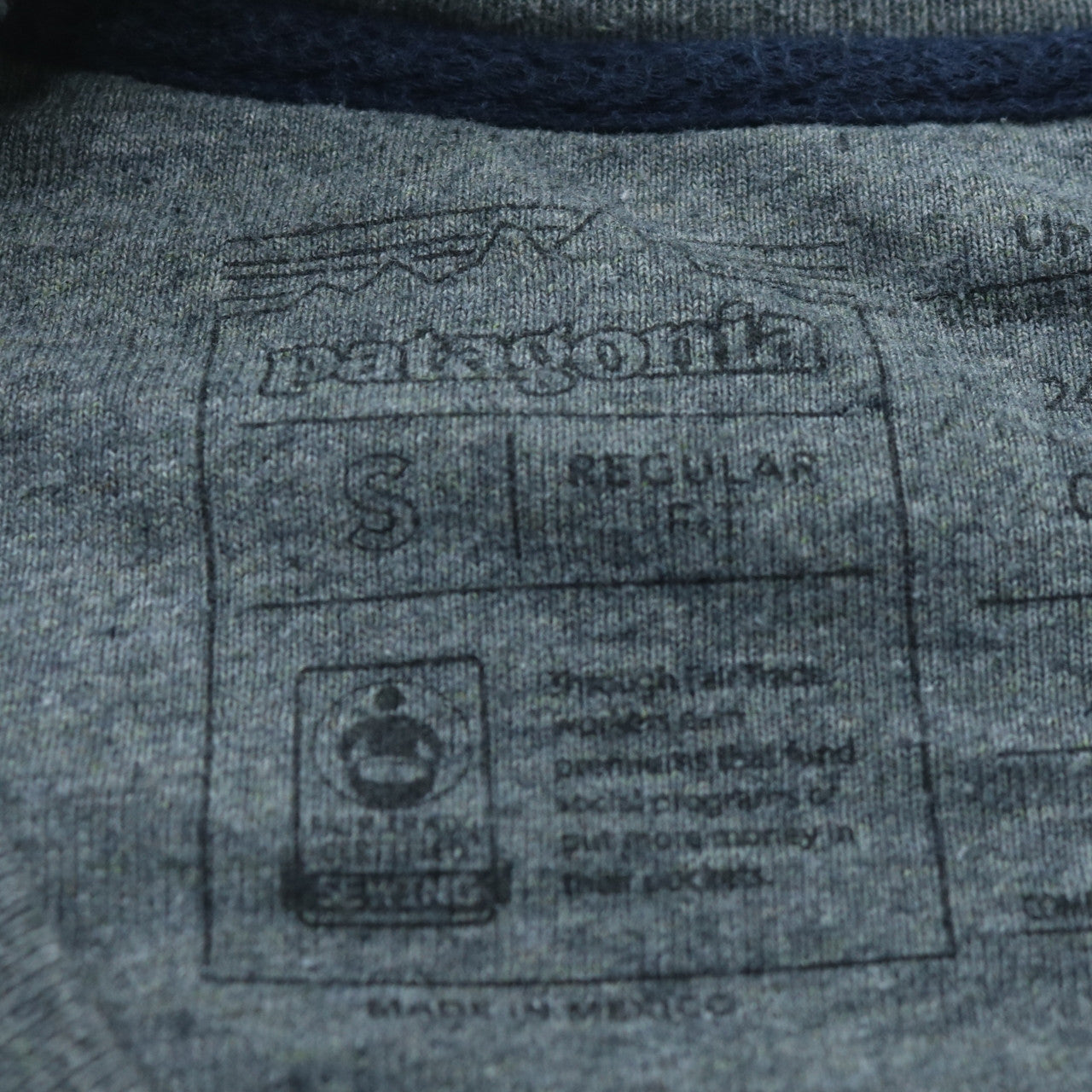 Patagonia Mens Grey Small Regular Fit Crew Neck Sweatshirt