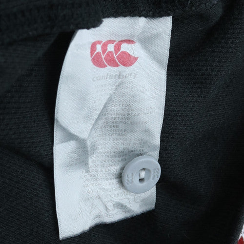 Canterbury England Rugby Men Black 2XL Henley Sweatshirt
