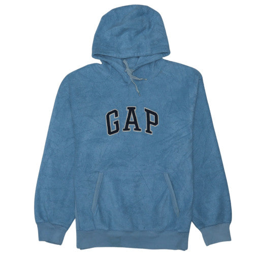 GAP Womens Blue Pullover Hoodie Medium Fleece Casual Sweatshirt