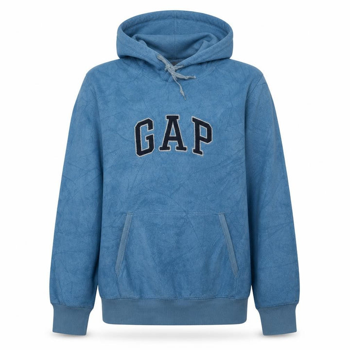 Gap Womens Blue Pullover Hoodie Medium Fleece Casual Sweatshirt