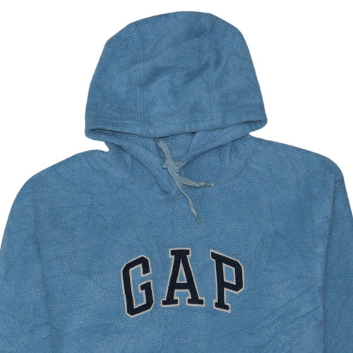 GAP Womens Blue Pullover Hoodie Medium Fleece Casual Sweatshirt