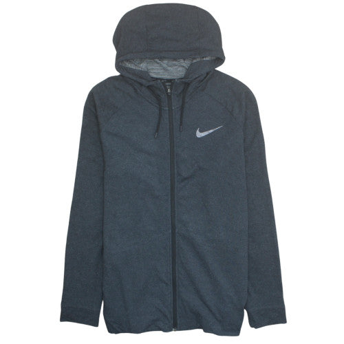 Nike Men's Grey Dri-FIT Full Zip Hoodie Size L Sportswear