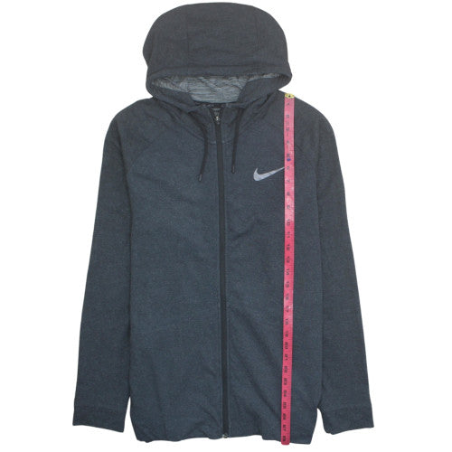 Nike Men's Grey Dri-FIT Full Zip Hoodie Size L Sportswear