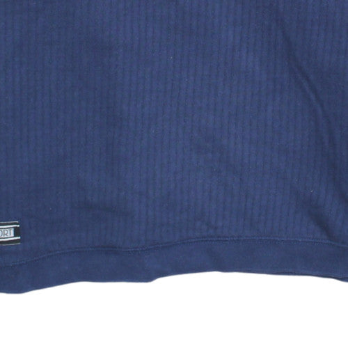 Nike Women Blue Pullover Sweatshirt M (8-10) Cotton Blend