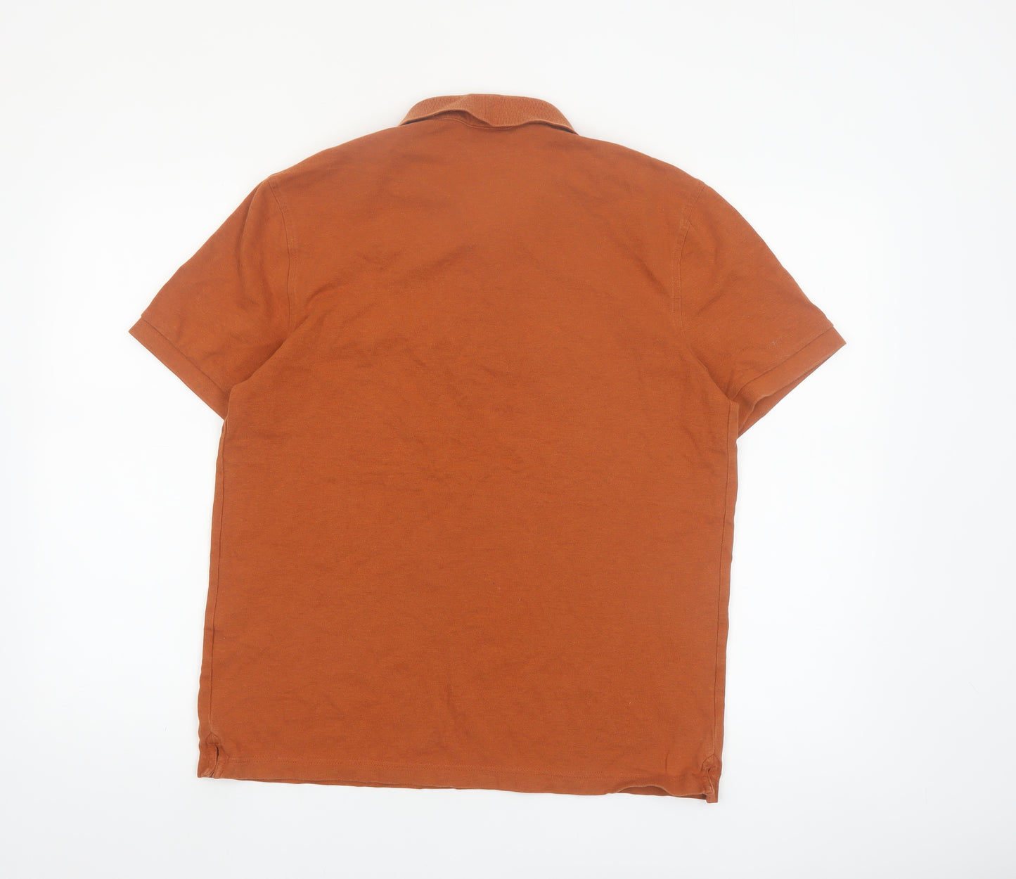 Charles Tyrwhitt Men's Brown Cotton Stretch Polo Shirt Medium