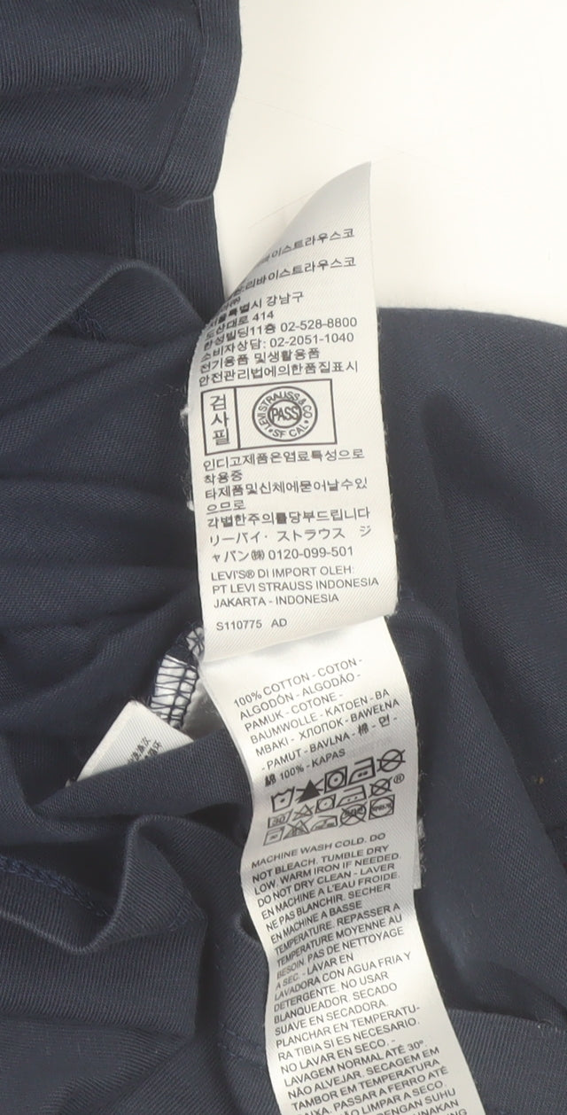 Levi's Men's Blue Logo Graphic T-Shirt Size L Cotton Crew Neck