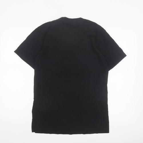 Vans Men's Black Logo Classic Fit Cotton T-Shirt Size M