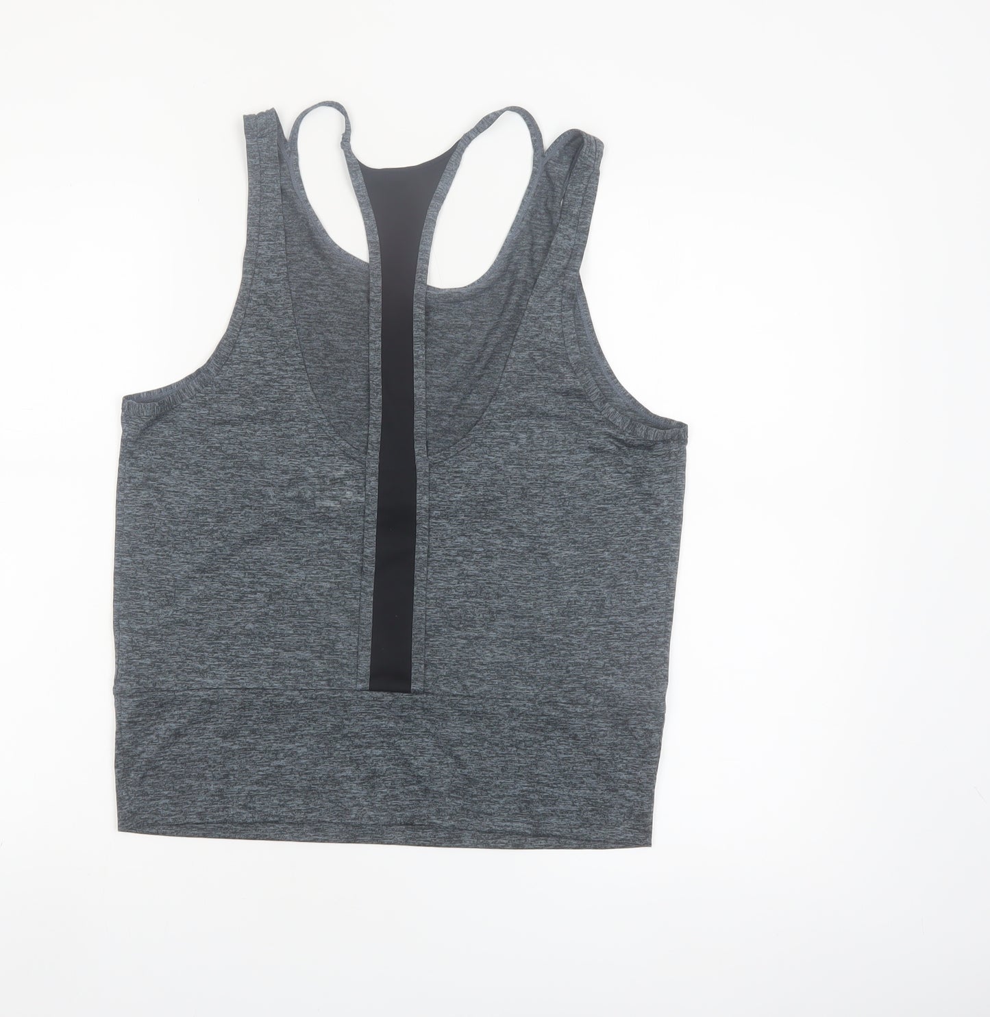 Nike Womens Grey Dri-FIT Racerback Gym Tank Top Size M