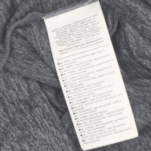 Nike Womens Grey Dri-FIT Racerback Gym Tank Top Size M