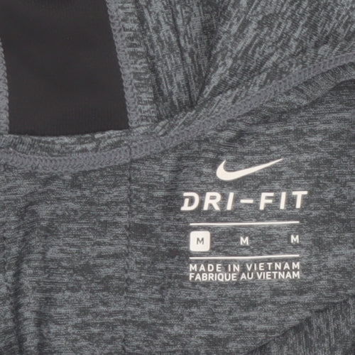 Nike Womens Grey Dri-FIT Racerback Gym Tank Top Size M