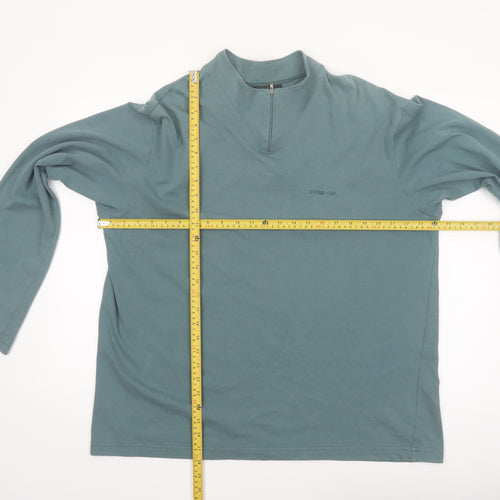 Patagonia Men's Green XL 1/4 Zip Mock Neck Sweatshirt